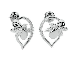 Lucy Round Diamond Stud Earrings